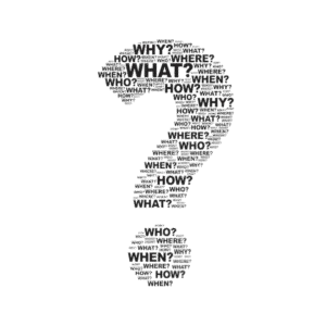 Question mark icon for FAQ section of curtains shop in calicut